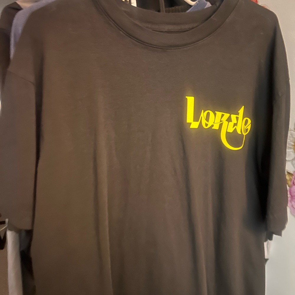 Lorde Solar Polar Merch Black Short Sleeve Tee